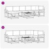 vidaXL Outdoor-Sofagarnitur mit Kissen 8 pcs Nat&uuml;rlich und Hellgrau