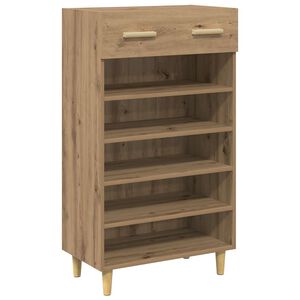vidaXL Schuhschrank 60 x 35 x 105 cm Holzwerkstoff Artisan-Eiche