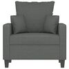 vidaXL Sessel Dunkelgrau 60 cm Stoff