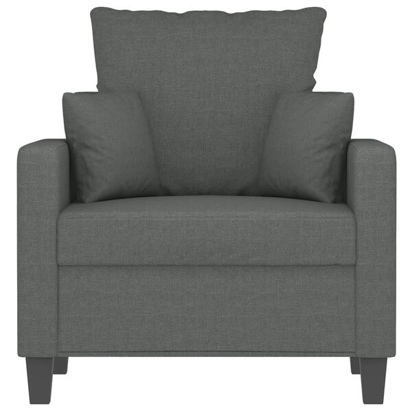 vidaXL Sessel Dunkelgrau 60 cm Stoff