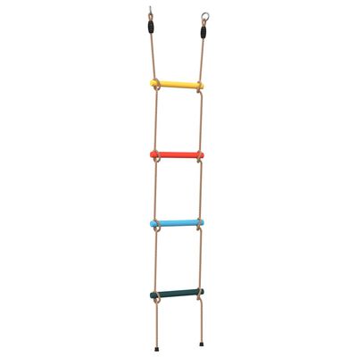 vidaXL Strickleiter für Kinder mit 4 Sprossen Mehrfarbig