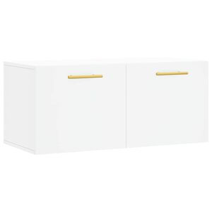 vidaXL Wandschrank Wei&szlig; 80x36,5x35 cm Holzwerkstoff