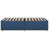 vidaXL Bettgestell ohne Matratze Blau 90x200 cm Stoff