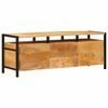 vidaXL Stauraumschr&auml;nke Braun 110 x 30 x 40 cm Massivholz Mango