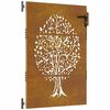 vidaXL Gartentor 85x150 cm Cortenstahl Baum-Design