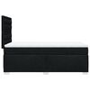 vidaXL Boxspringbett mit Matratze Schwarz 100x200 cm Stoff