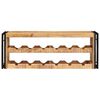vidaXL Weinregal Braun 120 x 45 x 33 cm Massives grobes Mangoholz