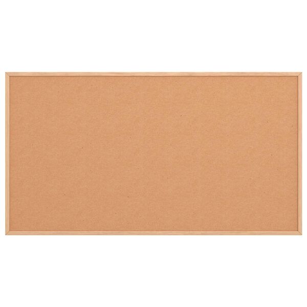 vidaXL Korktafel mit Rahmen aus massivem Kiefernholz 100 x 55 cm