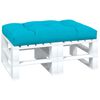 vidaXL Palettenkissen T&uuml;rkis 120x80x12 cm Stoff