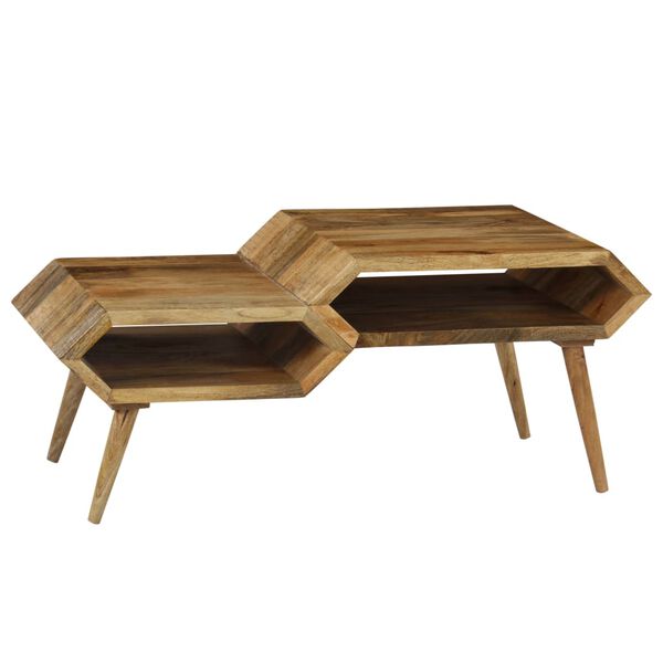 vidaXL Couchtisch Massivholz Mango 104x50x45 cm