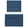 vidaXL Boxspringbett mit Matratze Blau 80x200 cm Stoff