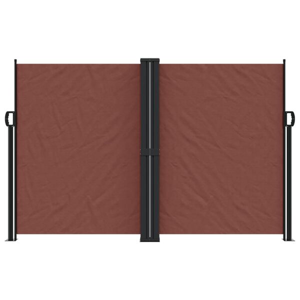 vidaXL Seitenmarkise Ausziehbar Braun 160x1200 cm