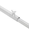 vidaXL Planehalterung f&uuml;r Anh&auml;nger 4 pcs Silber 130-210 cm Aluminium