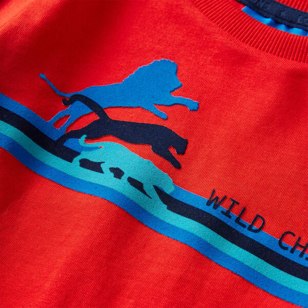 Kinder-Langarmshirt Rot 92