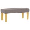 vidaXL Boxspringbett mit Matratze Taupe 100 x 200 cm Stoff