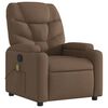 vidaXL Massagesessel Braun Stoff