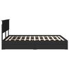 vidaXL Aufbewahrungsbett Schwarz 140 x 190 cm Holzwerkstoff