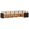 vidaXL Outdoor-Sofagarnitur 6 Stk. Natur Polyester