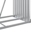 vidaXL Holzkorb Anthrazit 80x45x190 cm Verzinkter Stahl
