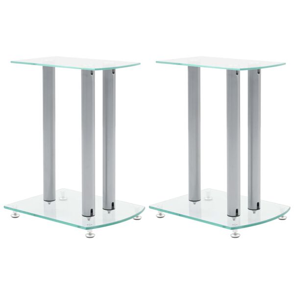 2x Luxus Lautsprecherst&auml;nder Glas Lautsprecher NEU