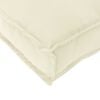 vidaXL Kissen Creme 80 x 40 x 12 cm Oxford-Stoff