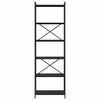 vidaXL B&uuml;cherregal Schwarz Eichen-Optik 40 x 30 x 85 cm Holzwerkstoff