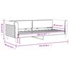 vidaXL Tagesbett Dunkelgrau 80x200 cm Samt
