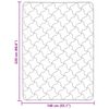 vidaXL Sommerdecke Hellgrau 140 x 220 cm Mikrofaser und Teddy-Fleece