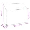 vidaXL Abdeckungen f&uuml;r Gartenbank 2 Stk. 8 &Ouml;sen 160x70x70/88 cm
