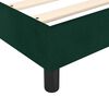 vidaXL Boxspringbett mit Matratze Dunkelgr&uuml;n 180x200 cm Samt