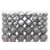 vidaXL Weihnachtskugeln 100 Stk. Grau 3 / 4 / 6 cm