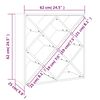 vidaXL Weinregal Wei&szlig; 62x25x62 cm Massivholz Kiefer