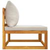 vidaXL 2-tlg. Garten-Sofa-Set mit Kissen Massivholz Akazie