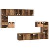 vidaXL TV-Einheiten Wandmontiert 4 pcs Altholz Holzwerkstoff