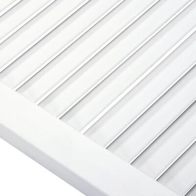 vidaXL Schranktüren Lamellen-Design 4 Stk Weiß 99,3x49,4 cm Massivholz