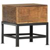 vidaXL Hocker 35 x 35 x 40 cm Massives Altholz