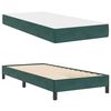 vidaXL Boxspringbett mit Matratze Dunkelgr&uuml;n 80 x 200 cm Stoff