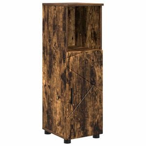 vidaXL Badezimmerschrank Ger&auml;ucherte Eiche 30 x 35 x 95 cm