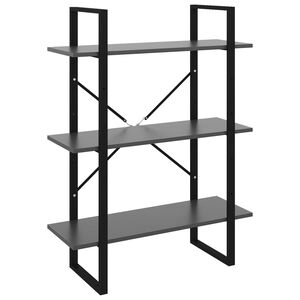 vidaXL B&uuml;cherregal Grau 80x30x105 cm Holzwerkstoff