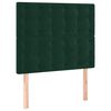 vidaXL Boxspringbett mit Matratze Dunkelgr&uuml;n 80x200 cm Samt