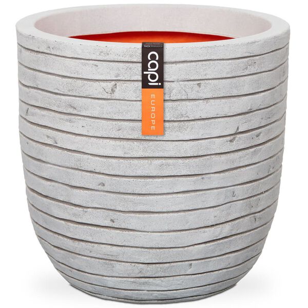 Capi Blumentopf Nature Row Rund 54x52 cm Elfenbein KRWI935