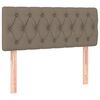 vidaXL Boxspringbett mit Matratze Taupe 120x190 cm Stoff