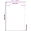 vidaXL Duschrollo 160 x 240 cm Wei&szlig;