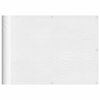vidaXL Balkon-Sichtschutz Wei&szlig; 75x800 cm 100 % Polyester-Oxford
