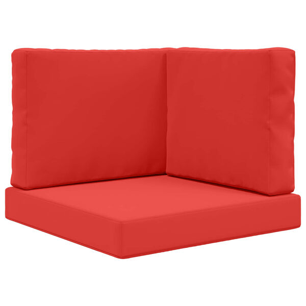 vidaXL Sofakissen f&uuml;r drau&szlig;en 3 pcs Rot Polyester