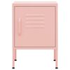 vidaXL Nachttische 2 Stk. Rosa 35x35x51 cm Stahl