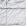 vidaXL Sommerdecke Silber 200 x 200 cm Satin und Mikrofaser