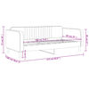 vidaXL Tagesbett Hellgrau 90x190 cm Samt
