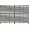 vidaXL Paravent 6-tlg. Grau Poly Rattan