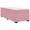 vidaXL Bettrahmen mit Matratze Rosa 80 x 200 cm Stoff
